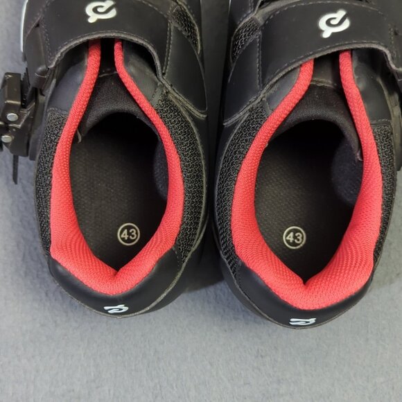 Peloton Cycling Shoes Unisex Size 43 Black Red Cleats - Picture 7 of 10